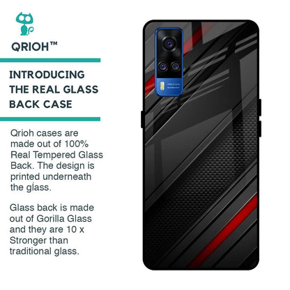 Modern Abstract Glass Case for Vivo Y51 2020
