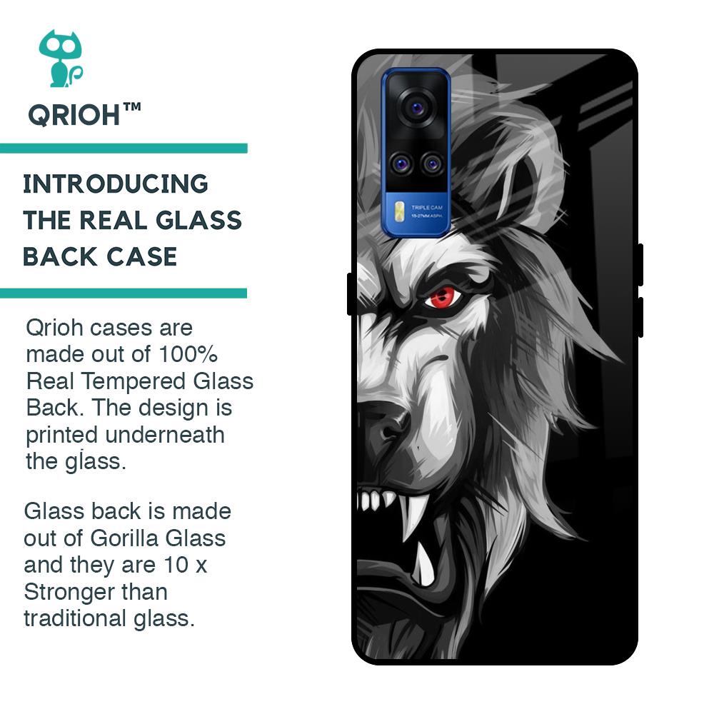 Wild Lion Glass Case for Vivo Y51 2020