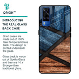Wooden Tiles Glass Case for Vivo Y51 2020