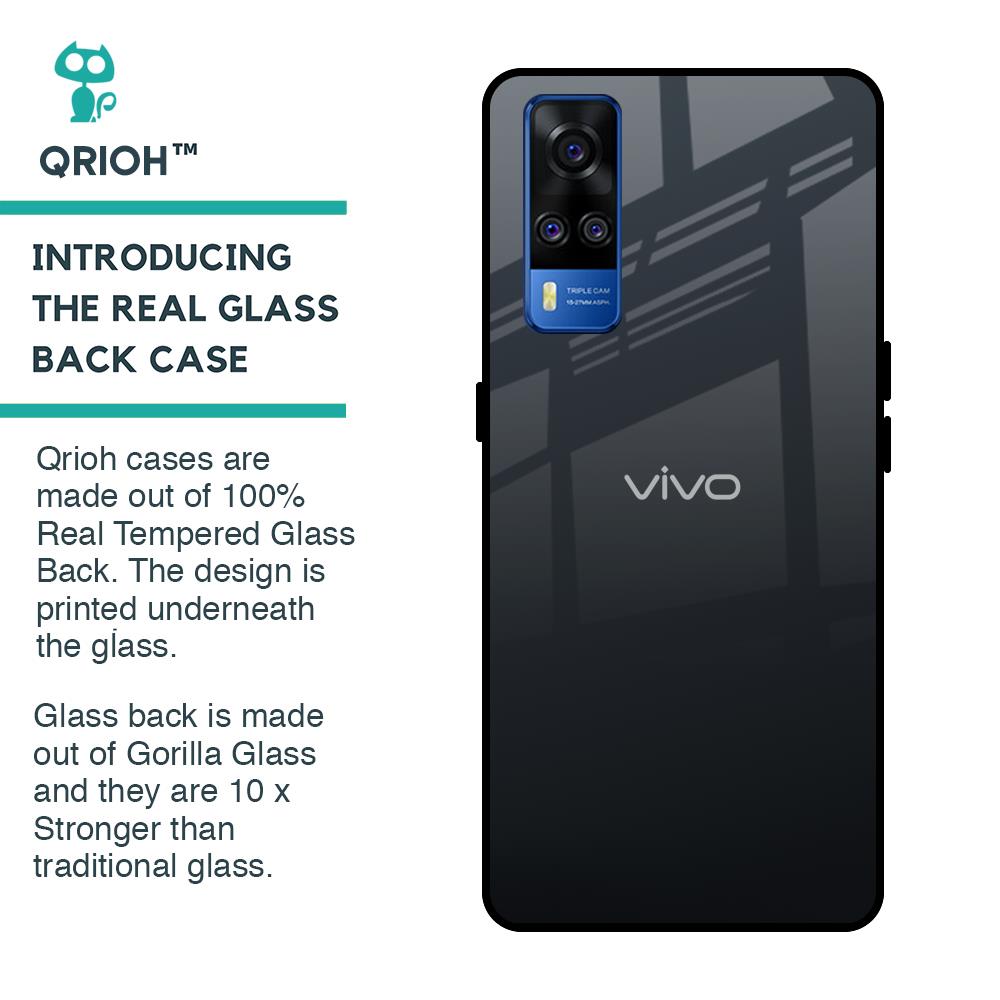 Stone Grey Glass Case For Vivo Y51 2020