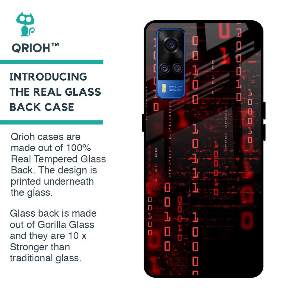 Let's Decode Glass Case For Vivo Y51 2020