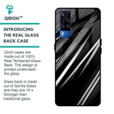 Black & Grey Gradient Glass Case For Vivo Y51 2020