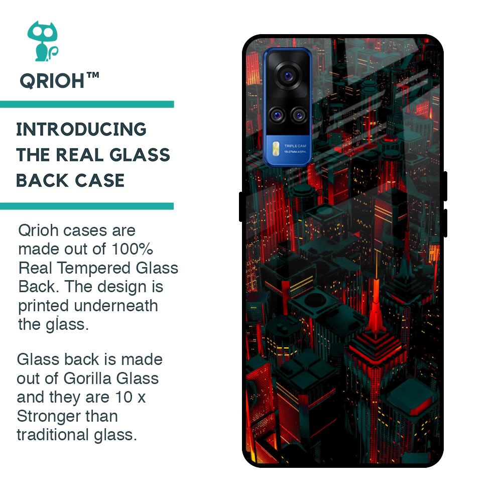City Light Glass Case For Vivo Y51 2020