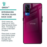 Pink Burst Glass Case for Vivo Y51 2020