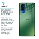Green Grunge Texture Glass Case for Vivo Y51 2020