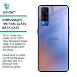 Blue Aura Glass Case for Vivo Y51 2020