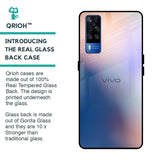Blue Mauve Gradient Glass Case for Vivo Y51 2020