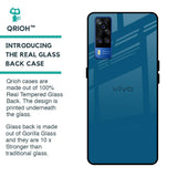 Cobalt Blue Glass Case for Vivo Y51 2020