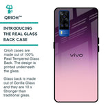 Purple Gradient Glass case for Vivo Y51 2020