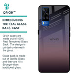 Grey Ombre Glass Case for Vivo Y51 2020