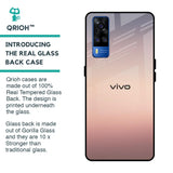 Golden Mauve Glass Case for Vivo Y51 2020