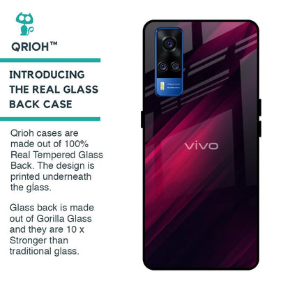 Razor Black Glass Case for Vivo Y51 2020