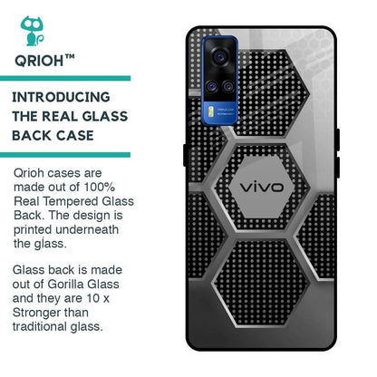 Hexagon Style Glass Case For Vivo Y51 2020