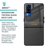 Grey Metallic Glass Case For Vivo Y51 2020
