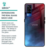 Smokey Watercolor Glass Case for Vivo Y51 2020