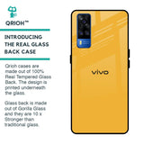 Fluorescent Yellow Glass case for Vivo Y51 2020