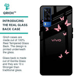 Fly Butterfly Glass Case for Vivo Y51 2020