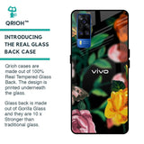 Flowers & Butterfly Glass Case for Vivo Y51 2020