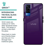 Dark Purple Glass Case for Vivo Y51 2020