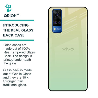 Mint Green Gradient Glass Case for Vivo Y51 2020