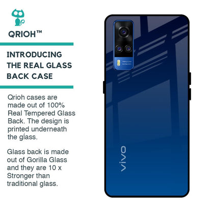 Very Blue Glass Case for Vivo Y51 2020