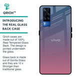 Pastel Gradient Glass Case for Vivo Y51 2020