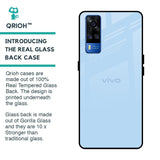 Pastel Sky Blue Glass Case for Vivo Y51 2020