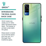 Dusty Green Glass Case for Vivo Y51 2020