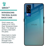 Sea Theme Gradient Glass Case for Vivo Y51 2020