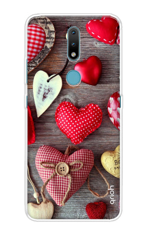 Valentine Hearts Nokia 2.4 Back Cover