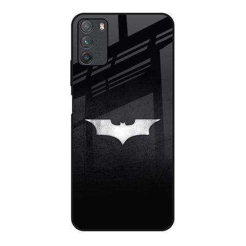 Super Hero Logo Poco M3 Glass Back Cover Online