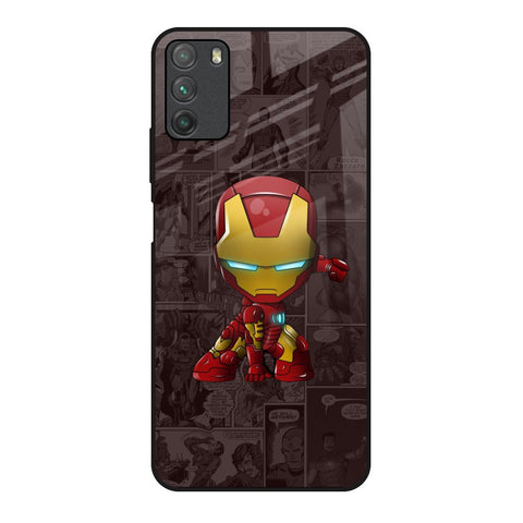 Angry Baby Super Hero Poco M3 Glass Back Cover Online