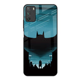 Cyan Bat Poco M3 Glass Back Cover Online
