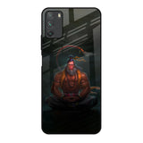 Lord Hanuman Animated Poco M3 Glass Back Cover Online