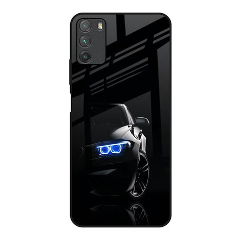 Car In Dark Poco M3 Glass Back Cover Online