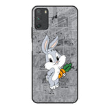Cute Baby Bunny Poco M3 Glass Back Cover Online