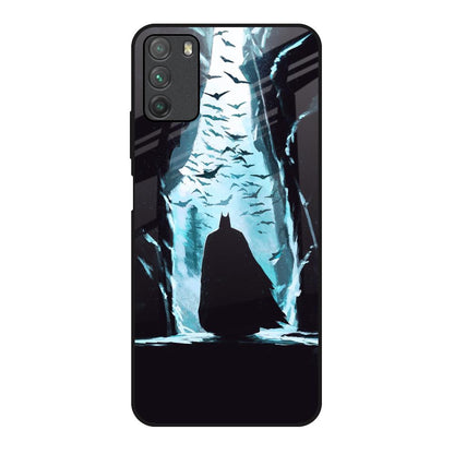 Dark Man In Cave Poco M3 Glass Back Cover Online
