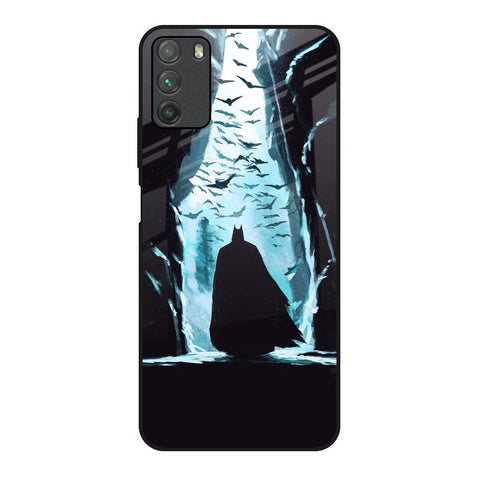 Dark Man In Cave Poco M3 Glass Back Cover Online