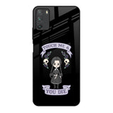 Touch Me & You Die Poco M3 Glass Back Cover Online