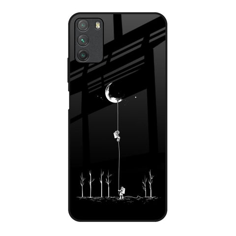 Catch the Moon Poco M3 Glass Back Cover Online