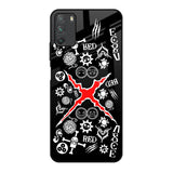 Red Zone Poco M3 Glass Back Cover Online