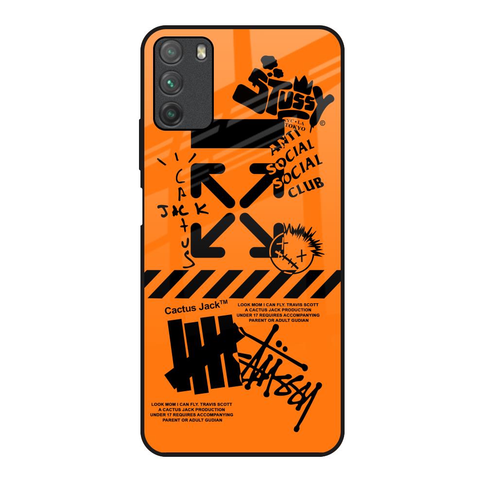 Anti Social Club Poco M3 Glass Back Cover Online