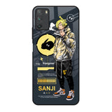 Cool Sanji Poco M3 Glass Back Cover Online