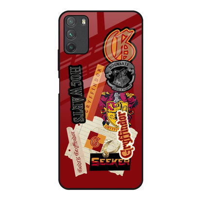 Gryffindor Poco M3 Glass Back Cover Online
