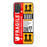 Handle With Care Poco M3 Glass Back Cover Online