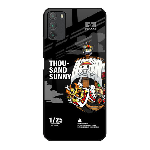 Thousand Sunny Poco M3 Glass Back Cover Online