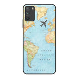 Travel Map Poco M3 Glass Back Cover Online