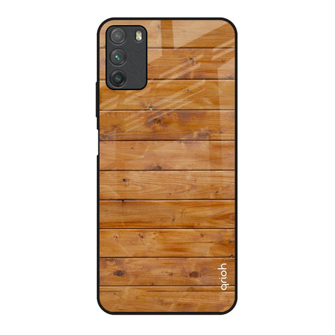 Timberwood Poco M3 Glass Back Cover Online