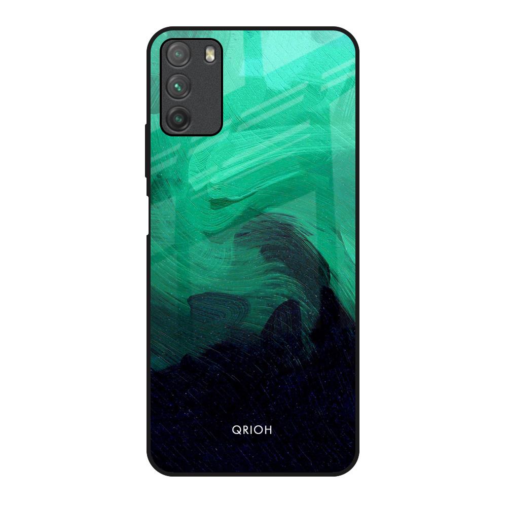 Scarlet Amber Poco M3 Glass Back Cover Online