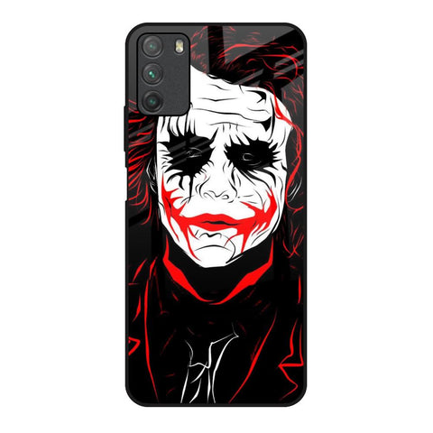 Life In Dark Poco M3 Glass Back Cover Online